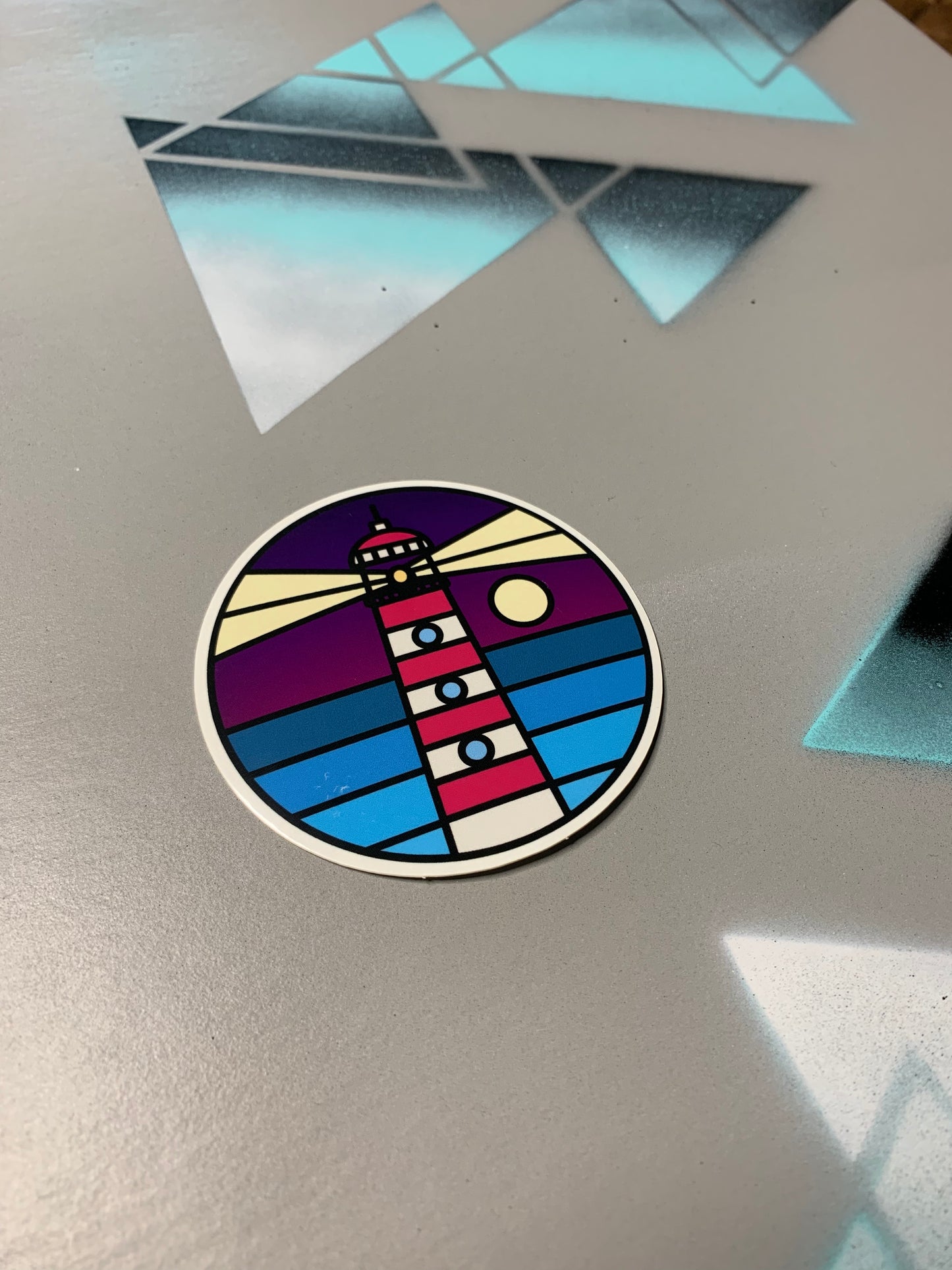 COLOR BLOCK LIGHTHOUSE - Sticker