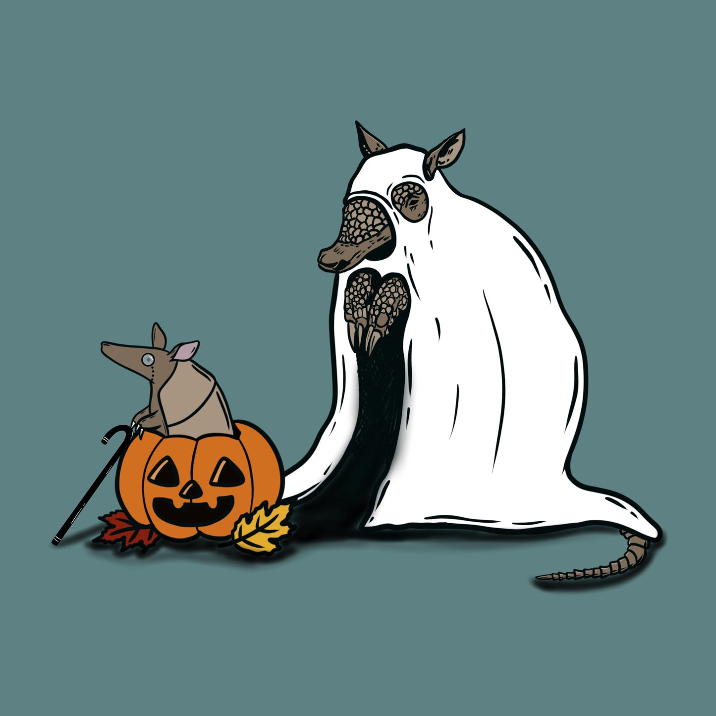 HALLOWEEN ARMADILLOS- Print