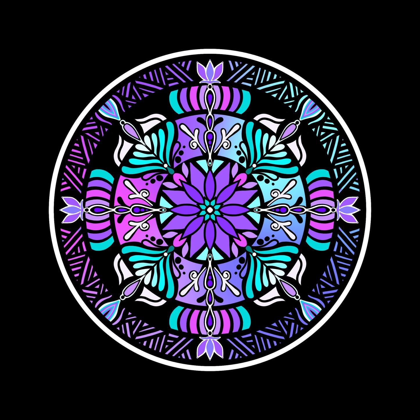 TANGLED MANDALA- Print