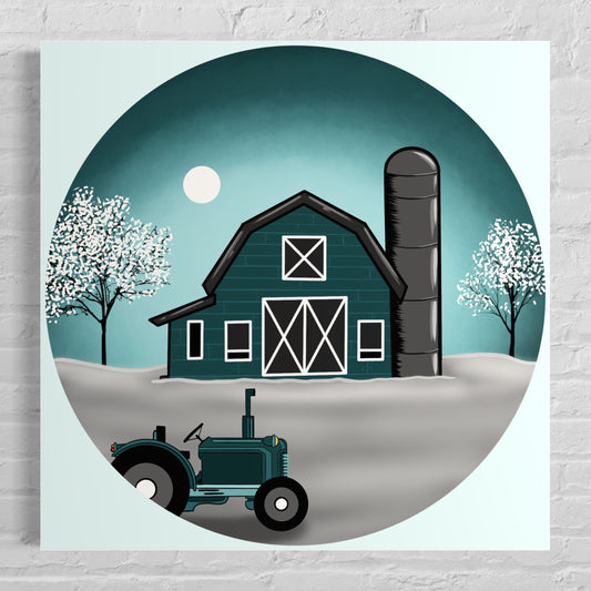 WINTER FARM- Print