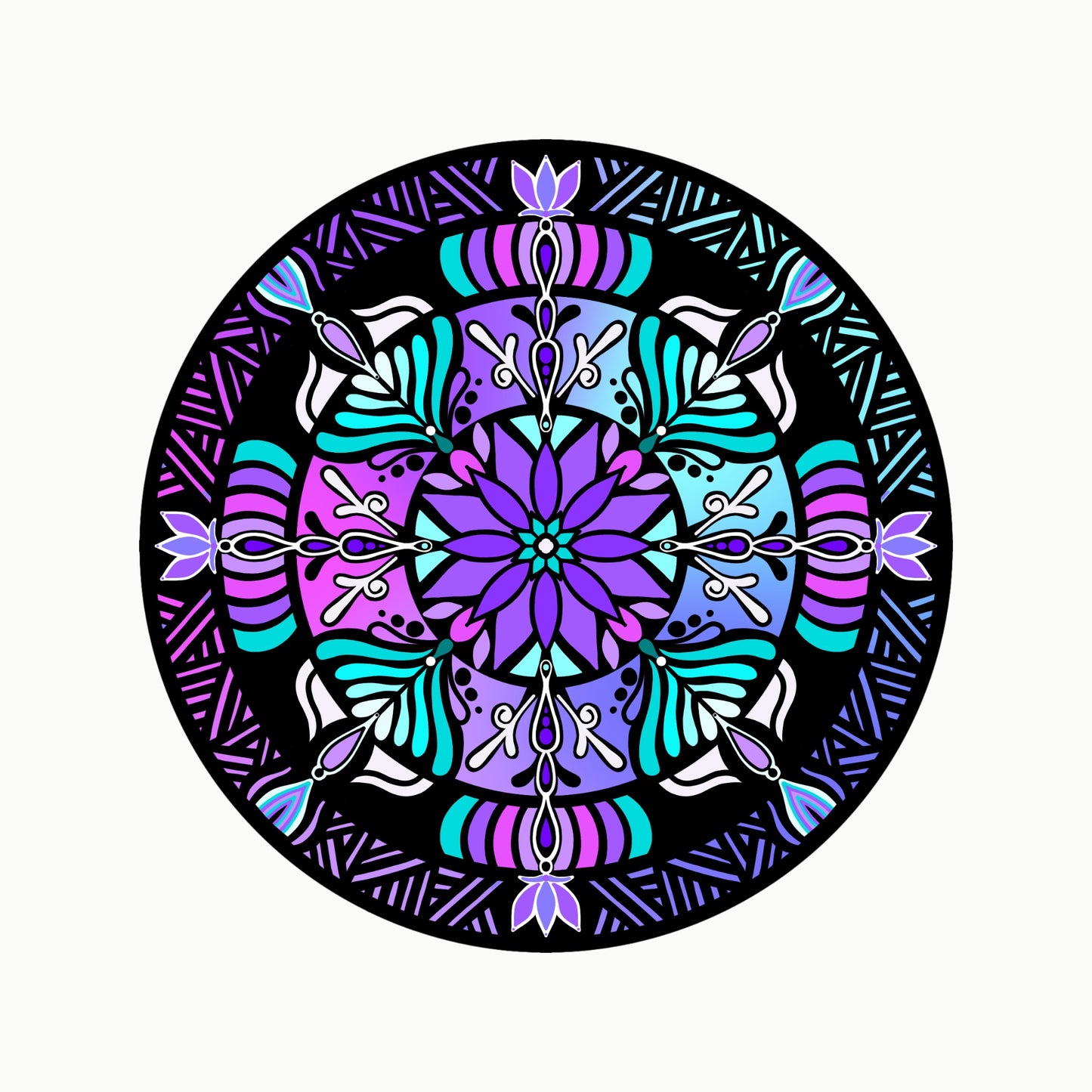 TANGLED MANDALA- Print