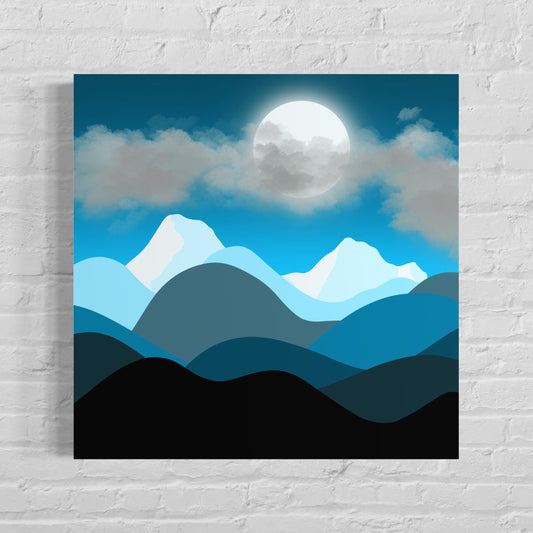 GLACIER BLUE MOUNTAINS- Print